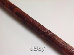 Antique/Vintage Japanese Carved Bamboo Cane