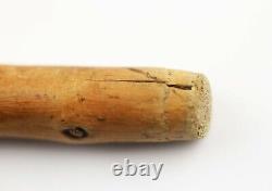 Antique Walking Stick Cane Carved Dog Head Handle