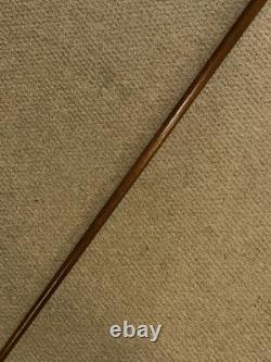 Antique Walking Stick Cane Hand-Carved Black Forrest Bear Top