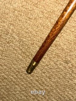 Antique Walking Stick Cane Hand-Carved Black Forrest Bear Top