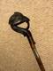 Antique Walking Stick Cane Hand-Carved Exotic Bird & Hallmarked Silver Collar