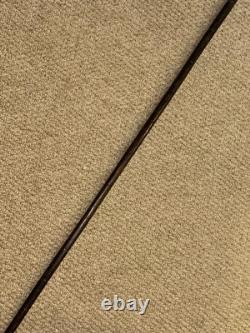 Antique Walking Stick / Cane Hand-Carved & Painted Duck Head & Silver Collar