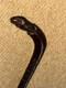 Antique Walking Stick Cane Hand-Carved Snake Eating Frog Handle & Detailed Shaft