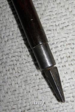 Antique Walking Stick / Cane Hand-Carved Standing Bear Top Taxidermy Faux Hoof