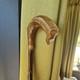Antique Walking Stick Cane Irish blackthorn wooden horn handled carved swagger