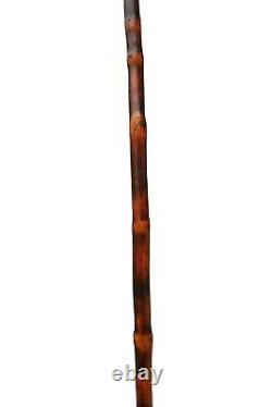 Antique Walking Stick, Carved Dog/Wolf Head