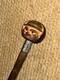 Antique Walking Stick Hand-Carved Coquilla Nut Man Top & Hallmarked 1920 Silver