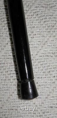 Antique Walking Stick Hand Carved / Painted Duck Head Fritz Handle Glass Eyes