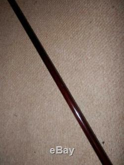 Antique Walking Stick King George V Hand Carved Head Bust Top -H/m Silver 1904