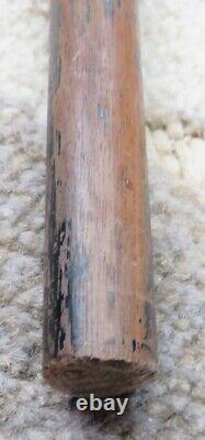Antique Wood With Handle Carved In Style Of Face Walking Stick