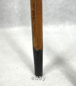 Antique cane walking stick carved handle dated Baldwin Xmas 1869 original Antique cane walking stick carved handle dated Baldwin Xmas 1869 original