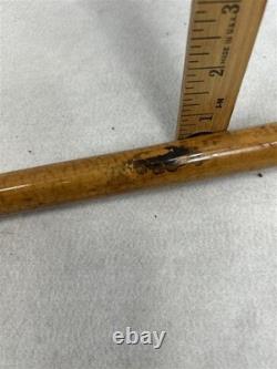 Antique cane walking stick carved handle dated Baldwin Xmas 1869 original