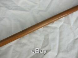 Antique erotic horn carved phallus shaped cane, walking stick