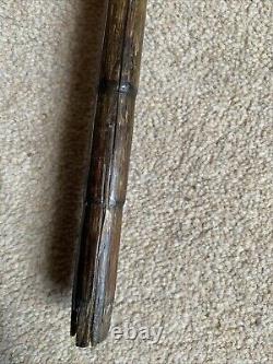 Antique silver collar Vintage Walking Stick Cane Carved Ornate