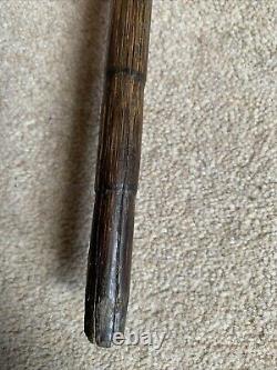 Antique silver collar Vintage Walking Stick Cane Carved Ornate