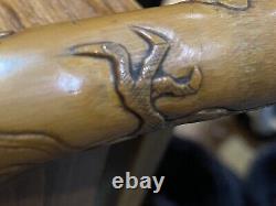 Antique walking walking stick 1000 faces chinese signs