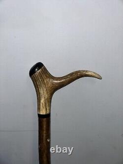 Antler Hand Carved Walking Stick