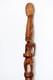 Beautifully Carved Old African Tribal Walking Stick with 2 Figures 87cm, 34