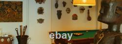 Beautifully Carved Old African Tribal Walking Stick with 2 Figures 87cm, 34