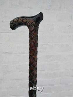 Best Designer Style Unique derby Hand Carved Walking stick Cane Men Gift for new