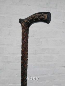 Best Designer Style Unique derby Hand Carved Walking stick Cane Men Gift for new