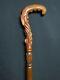 Black Friday Handmade Unique Wooden Walking Stick Hand Carved Cane Wood Crafted