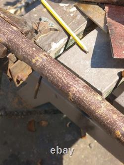Blackthorn Walking Stick 39 Inches, Celtic Badge Hand Carved Into The Stick