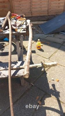 Blackthorn Walking Stick 39 Inches, Celtic Badge Hand Carved Into The Stick