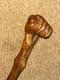 Boar War POW Gadget Walking Stick St. Helena 1901 Hand-Carved Cig Holder Fist