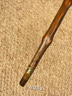 Boar War POW Gadget Walking Stick St. Helena 1901 Hand-Carved Cig Holder Fist