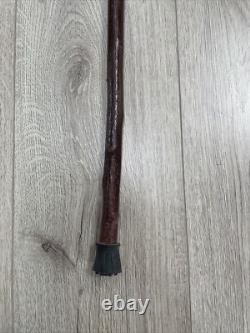 Brown Duck Head Handle Walking Stick Animal Collectable Cane Carved Wood 32