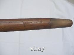 Ca 1900 ANTIQUE EUROPEAN WALKING STICK CANE BEAUTIFUL HUNT THEMED CARVED HANDLE
