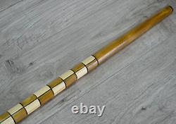 Cane Walking Stick Wooden carved Handmade Buldog