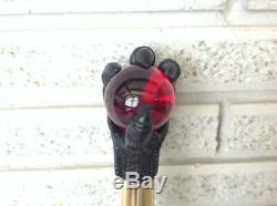 Cane Z Korean Black Dragon Claw with Red Crystal Ball Steampunk Walking Stick La