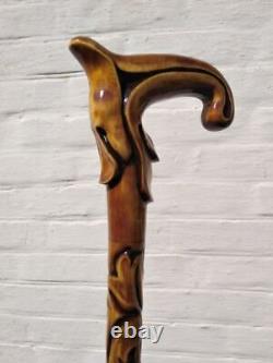 Canes and walking sticks Dolphin walking cane Hand carved dolphin walking stick