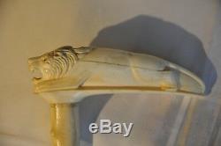 Canne Ancienne De Marin Antique Sailor Carved Walking Cane Stick XIX