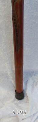 Carved Chinese Bamboo Walking Stick