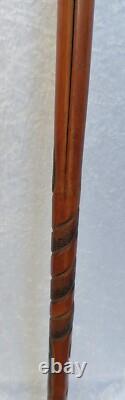 Carved Chinese Bamboo Walking Stick