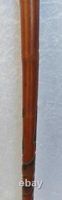 Carved Chinese Bamboo Walking Stick