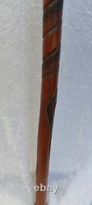 Carved Chinese Bamboo Walking Stick