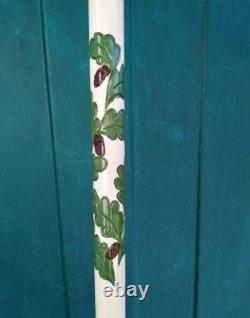 Carved Hand Painted White Stick Cat Walking Stick Cane Wooden Walking Cane Hand