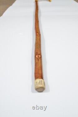 Carved Rams Horn Acorn Leaf Shepherds Crook / Walking stick 103cm/40.5