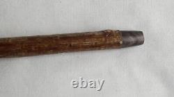 Carved Wooden Thumb Stick / Wading Stick