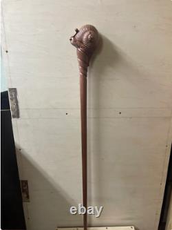 Carved cane Walking Stick Cane Handmade Wood Walking Stick Cane gif snail cane