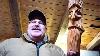 Carving A Wood Spirit Walking Stick With Hand Tools Part 1 Of 2