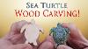 Carving A Wooden Sea Turtle Pendant
