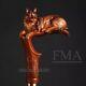 Cat Head Handle Walking Cane Walking Stick cat Style Wooden Hand Carved stick GF
