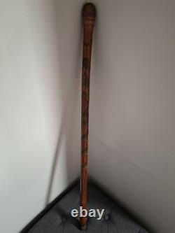 Chinese Bamboo Carved Walking Stick
