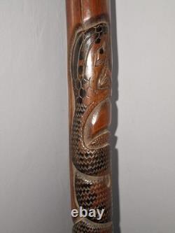 Chinese Bamboo Carved Walking Stick