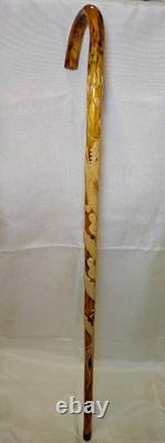 Chinese dragon walking stick, carved dragon nice wood circa 1910